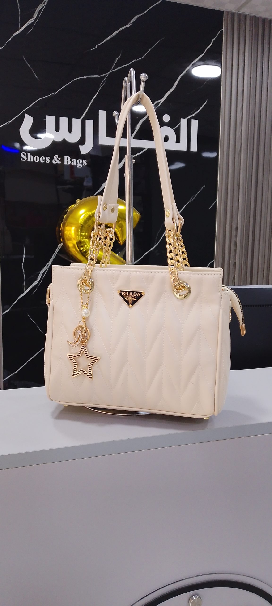 شنطة PRADA للنساء استريس وسلسلة النجمة - الصورة 6