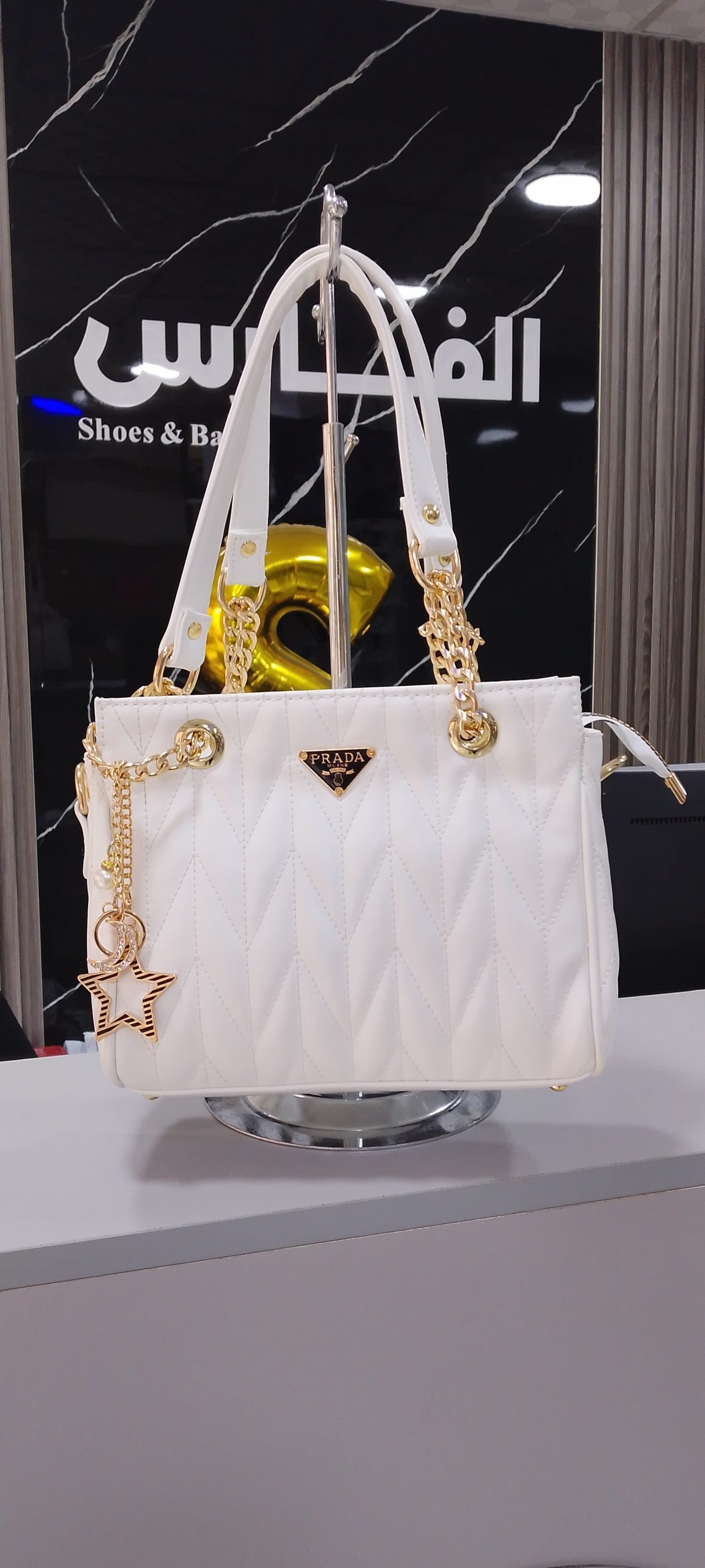 شنطة PRADA للنساء استريس وسلسلة النجمة - الصورة 8