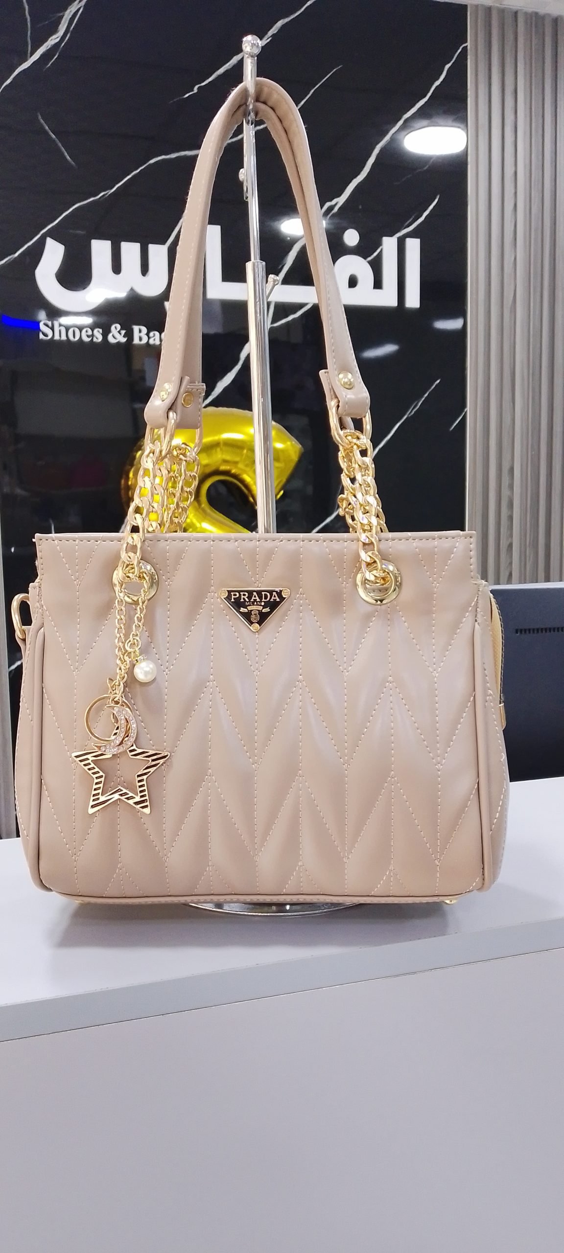 شنطة PRADA للنساء استريس وسلسلة النجمة - الصورة 9