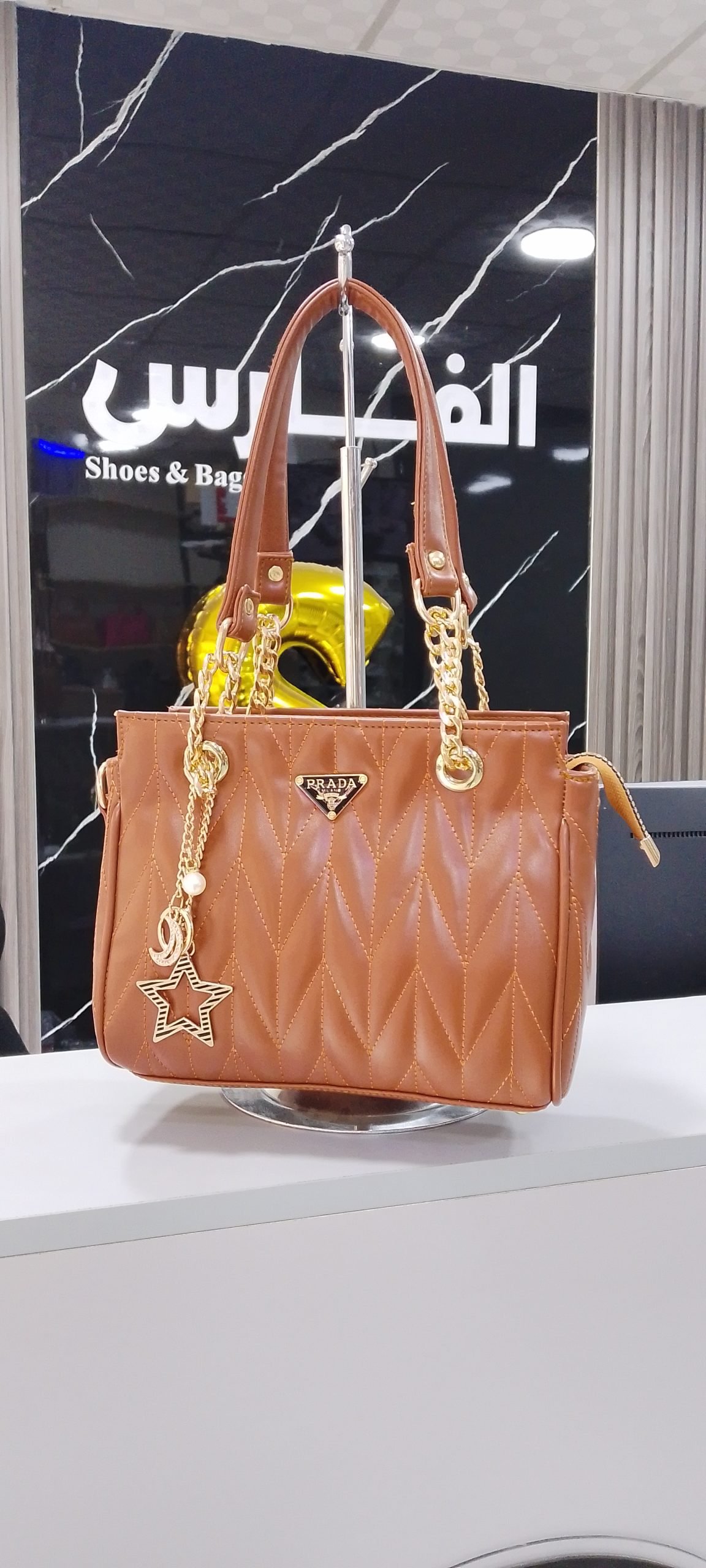 شنطة PRADA للنساء استريس وسلسلة النجمة - الصورة 10